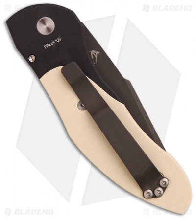 Pro-Tech Automatic Elishewitz Doru Tuxedo Ivory Micarta (3.5" Black Plain) 2052