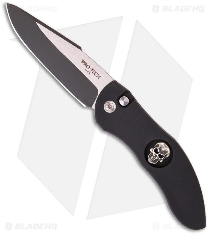 Protech Doru Skull #1 Automatic Knife Elishewitz (3.5" Black) LTD ED 2061