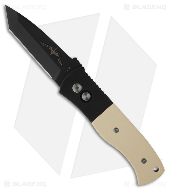 Emerson Protech CQC-7 Automatic Knife Tuxedo w/Ivory Micarta (3.25" Black)