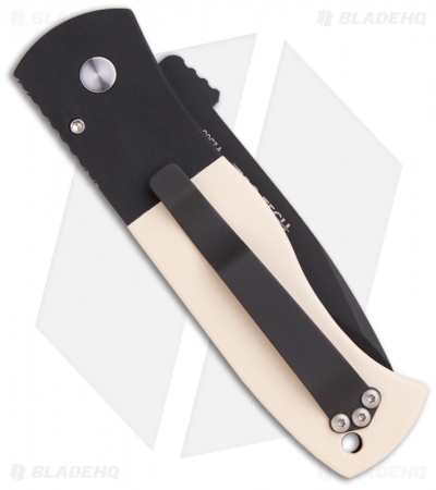 Emerson Pro-Tech CQC7-A Automatic Knife Tuxedo Ivory Micarta (3.25" Black)