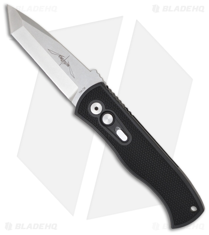 Pro-Tech Emerson CQC-7 Auto Tanto Knife Knurled (3.25" Stonewash)