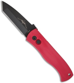 Pro-Tech Emerson CQC-7 Red Auto Tanto Tactical Military (3.25" Black Plain)