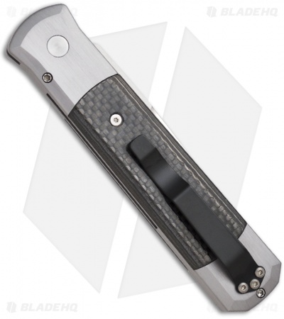 Pro-Tech Godfather Automatic Knife Gray/Carbon Fiber (4" Satin) 900CF
