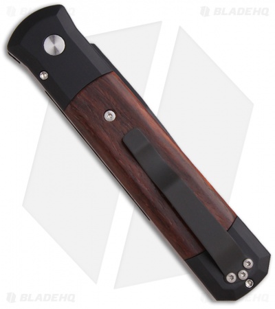 Pro-Tech Godfather Automatic Knife Black/Cocobolo (4" Black) 907-C