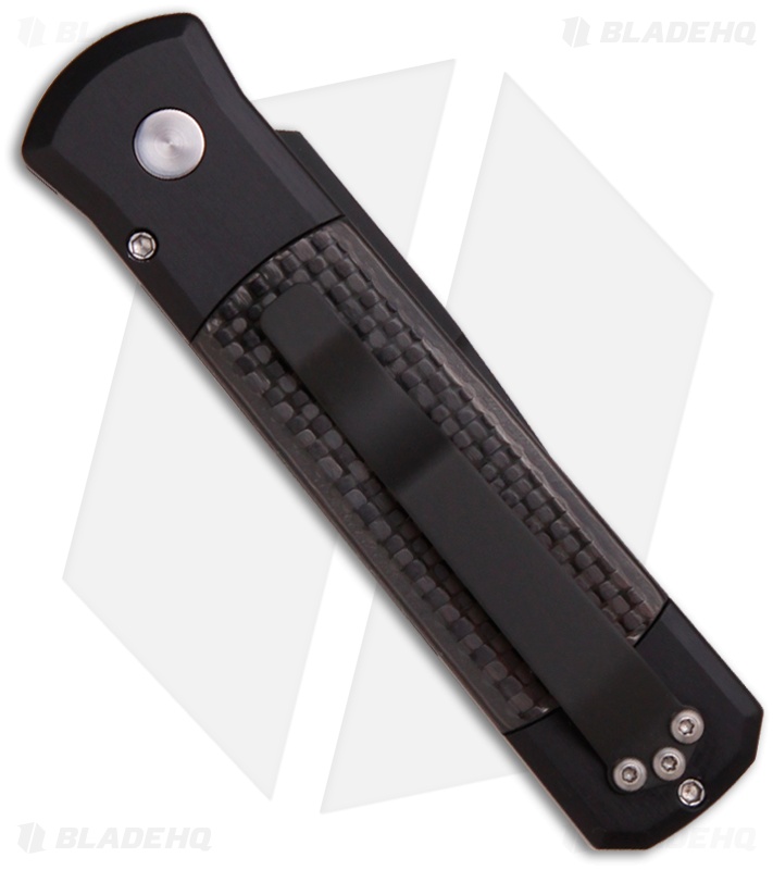 Pro-Tech Godson Automatic Knife Black/Carbon Fiber (3.15" Black) 705
