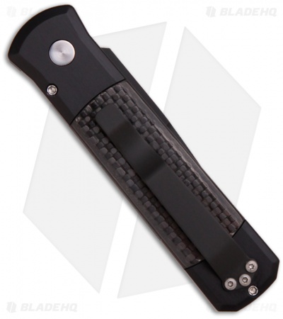 Pro-Tech Godson Automatic Knife Black/Carbon Fiber (3.15" Black) 705