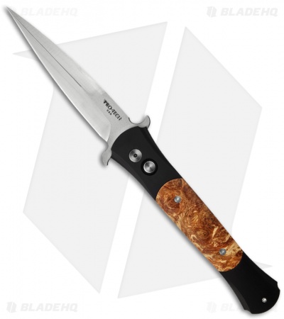 Protech Large Don Automatic Knife Dyed Maple (4.5" Satin) 1906-DM