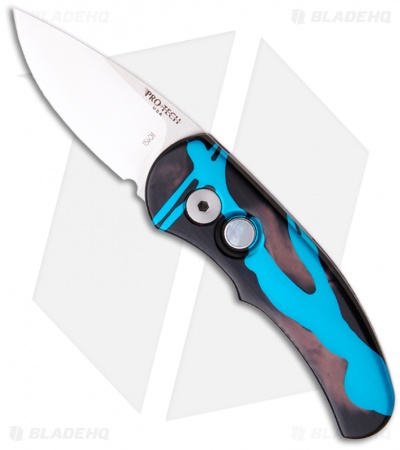 Pro-Tech Limited Edition Splash Runt J4 Automatic Knife (1.94" Satin) 4471