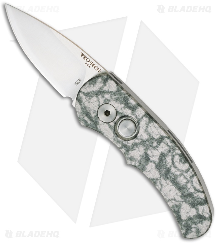 Pro-Tech Emerald Jazz Runt J4 Automatic Knife (1.94" Satin Plain) 2011