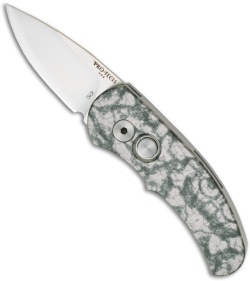 Pro-Tech Emerald Jazz Runt J4 Automatic Knife (1.94" Satin Plain) 2011