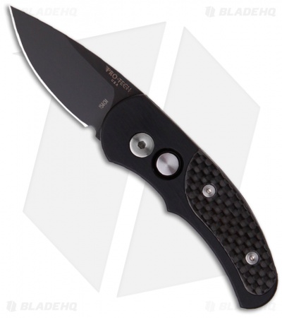 Pro-Tech Runt J4 Carbon Fiber Automatic Knife (1.94" Black) 4405