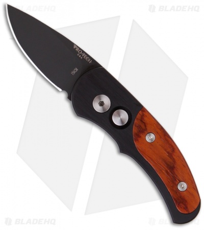 Pro-Tech Runt J4 Automatic Knife Cocobolo Wood (1.94" Black) 4407-C