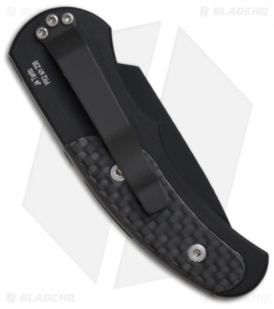 Pro-Tech Runt J4 Tanto Automatic Knife Carbon Fiber (1.94" Black)