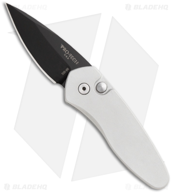 Protech Sprint Silver Automatic Knife (1.95" Black) 2903