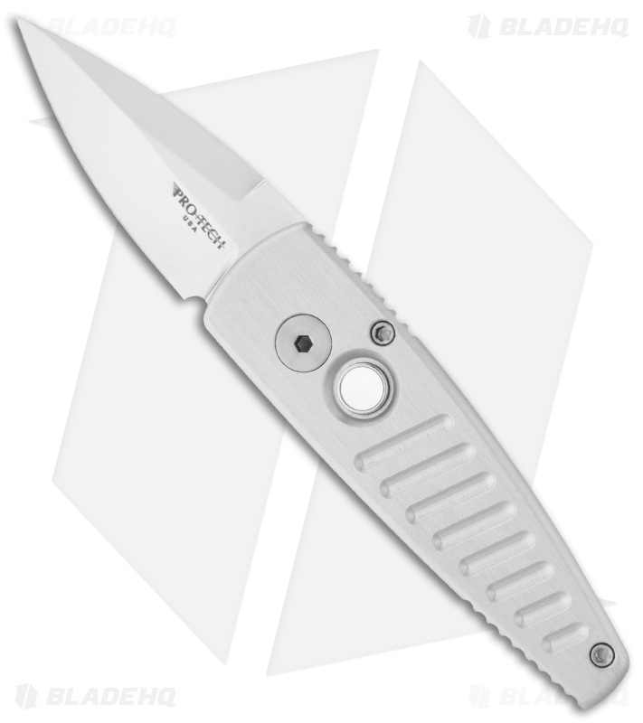 Protech Stinger Gray Automatic Knife (1.94" Mirror Plain) 400-Mirror