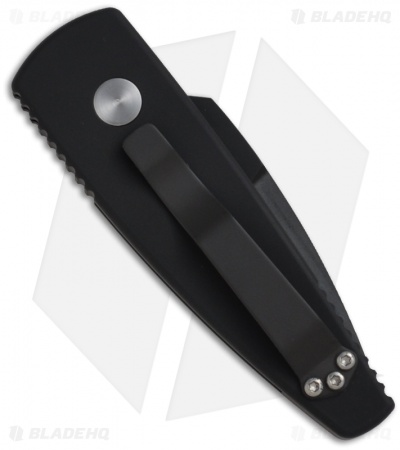 Pro-Tech Stinger Black Automatic Knife w/ Insert (1.94" Black Plain) 420BT