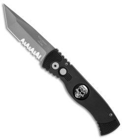 Pro-Tech Tactical Response TR-1.2 Skull Tanto Automatic Knife (3" Bead Serr)