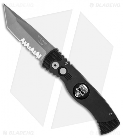 Pro-Tech Tactical Response TR-1.2 Skull Tanto Automatic Knife (3" Bead Serr)