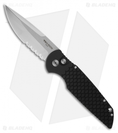 Protech Tactical Response TR-3 X2 Fish Scale Handle (3.5" Satin Serr)