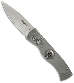 Pro-Tech TR-2.63 Skull Gray Tactical Response Automatic Knife (3" Satin)