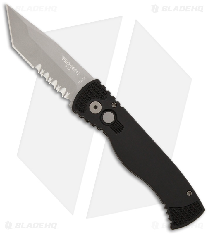 Pro-Tech TR-1.2 Tactical Response Tanto Automatic Knife (3" Bead Blast Serr)