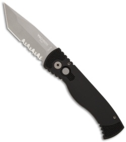 Pro-Tech TR-1.2 Tactical Response Tanto Automatic Knife (3" Bead Blast Serr)