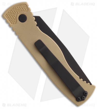 Pro-Tech TR-1.32 Tactical Response Automatic Tanto Knife (Black SER)