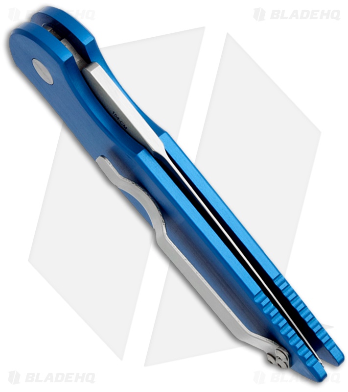 Protech Tactical Response 3 Blue Automatic Knife (3.5" Satin Plain) TR-3