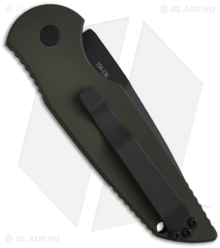 Pro-Tech Tactical Response TR-3 SWAT Green Automatic Knife (3.5" Black Plain)