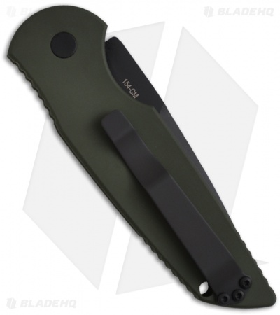 Pro-Tech Tactical Response TR-3 SWAT Green Automatic Knife (3.5" Black Plain)