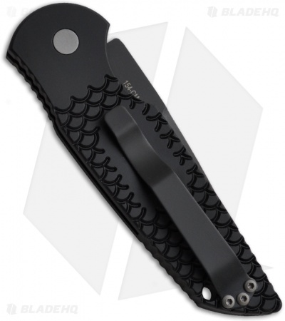 Pro-Tech Tactical Response TR-3 X2 Fish Scale Handle (3.5" Black Serr)