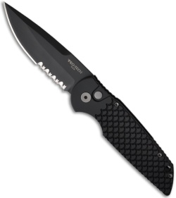 Pro-Tech Tactical Response TR-3 X2 Fish Scale Handle (3.5" Black Serr)