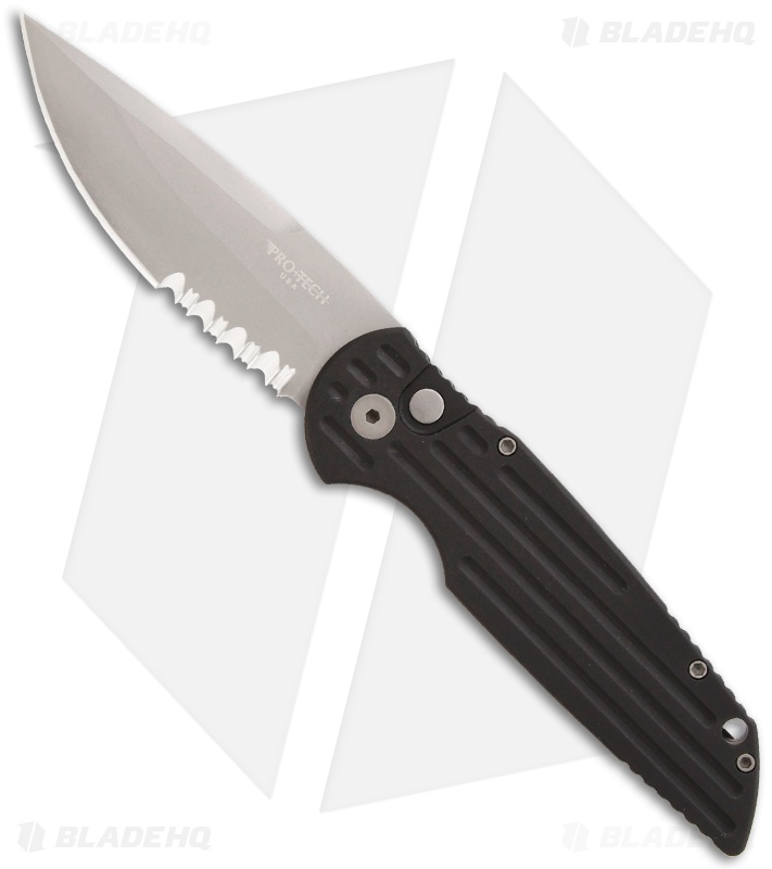 Pro-Tech Tactical Response III Black TR-3 PS w/ Grooves (3.5" Bead Blast Serr)