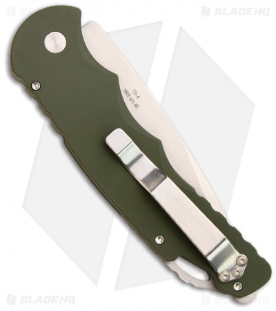 Protech TR-4.1 Green Tactical Response 4 Automatic Knife (4" Stonewash Plain)