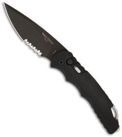 Pro-Tech TR-4.4 Tactical Response 4 Automatic Knife (4" Black Serr)