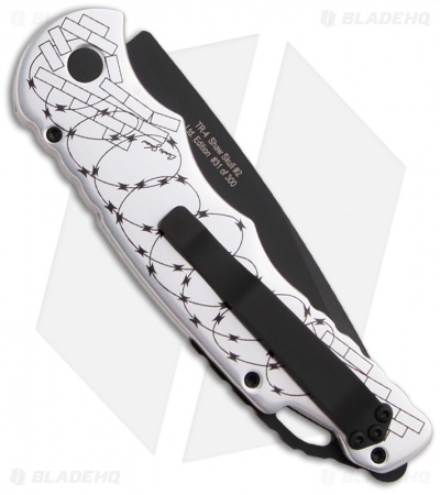 Pro-Tech Razor Wire Skull TR-4 Automatic Knife (4" Black) Limited Edition