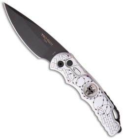 Pro-Tech Razor Wire Skull TR-4 Automatic Knife (4" Black) Limited Edition