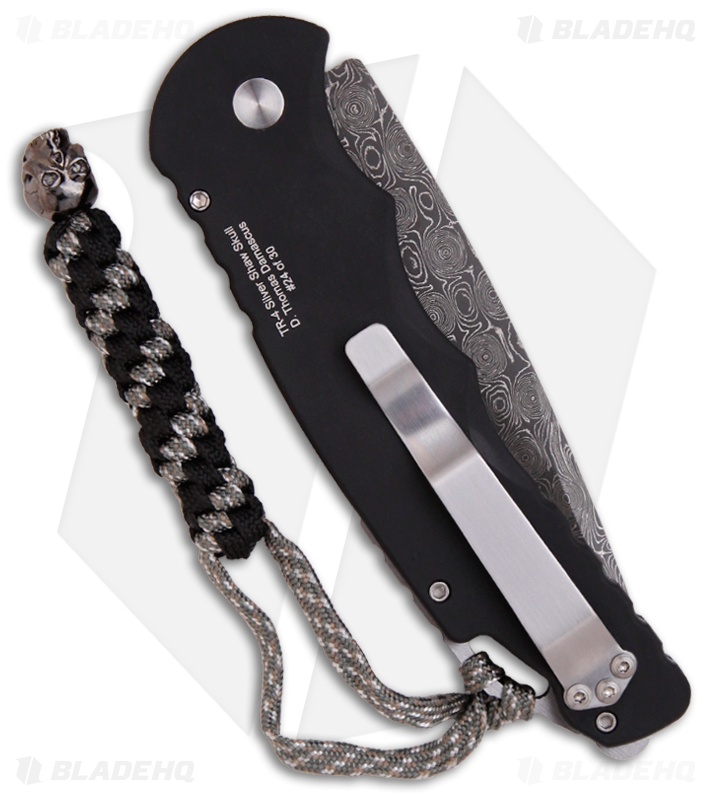 Pro-Tech Limited Skull #3 TR-4 Fireball Custom Automatic Knife (4" Damascus)