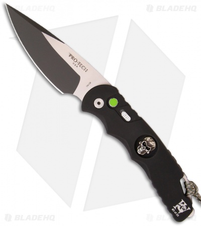 Protech USN G4 TR-4 Skull Tactical Response Automatic Knife (4" Black)