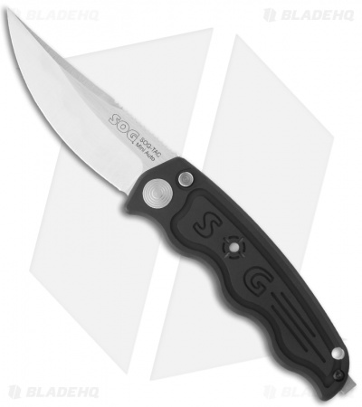 Mini SOG TAC Automatic Knife (Silver Plain) ST-10