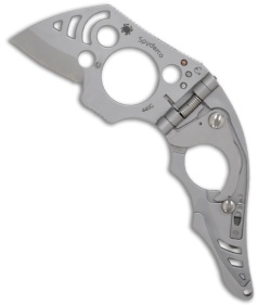 Spyderco Bi-Fold Auto Folding Knife (Bead Blast) C108P