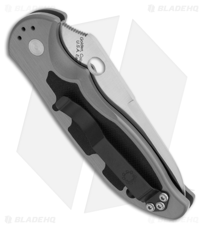 Spyderco Embassy Automatic Knife (3.13" Satin Serr) C121PS