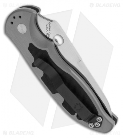 Spyderco Embassy Automatic Knife (3.13" Satin Serr) C121PS