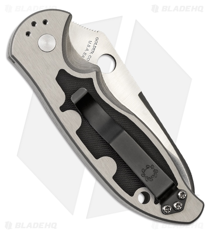Spyderco Embassy Automatic Knife (3.13" Satin Plain) C121P