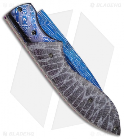 Rainy Vallotton Custom Dwarf Wasp Automatic Knife (Damascus)
