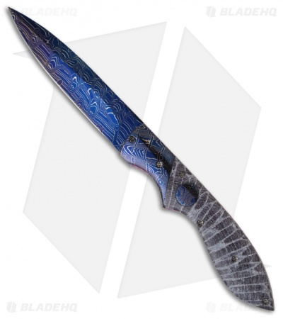 Rainy Vallotton Custom Dwarf Wasp Automatic Knife (Damascus)