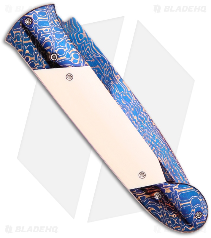 Rainy Vallotton Custom Gamblerette Automatic Knife Ivory (Damascus)