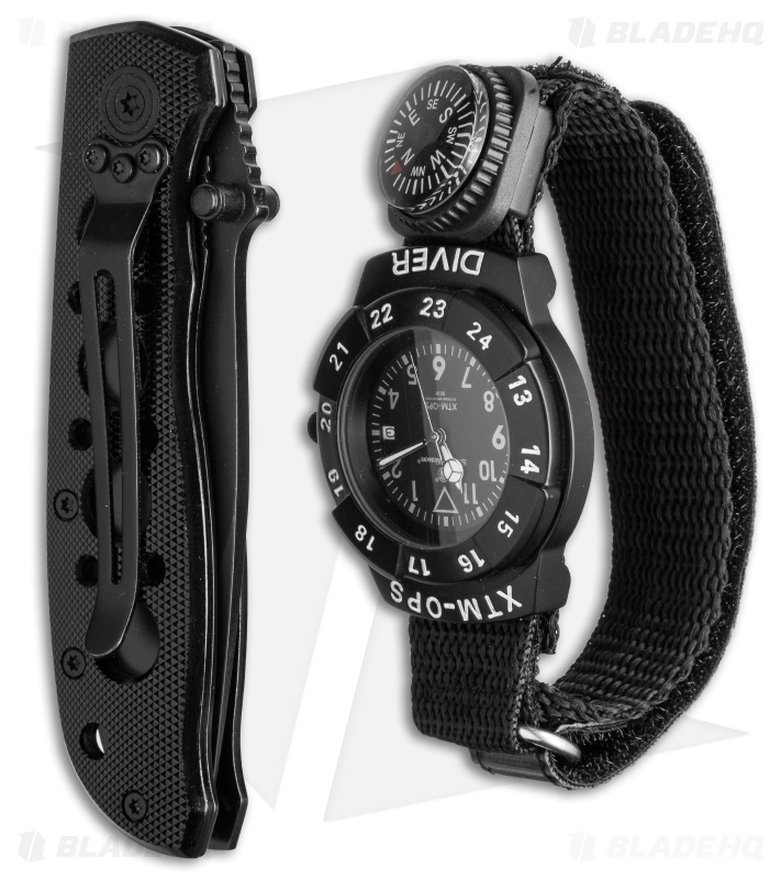Smith & Wesson Extreme Ops Watch & Knife Combo Set SW-XTMOPS-2 