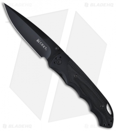 CRKT Fire Spark Tactical Spring Assisted Knife (3.9" Black) 1050K
