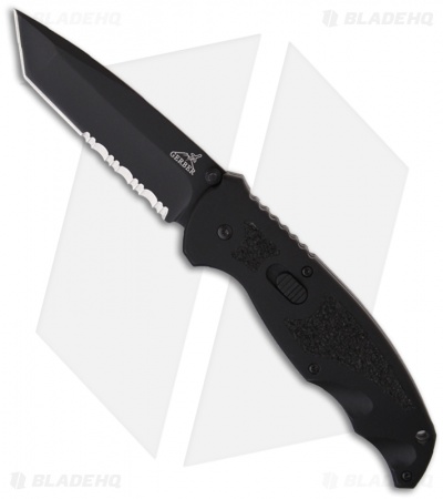 Gerber Answer 3.25 Spring Assisted Tanto Knife (3.3" Black Serr) 1970